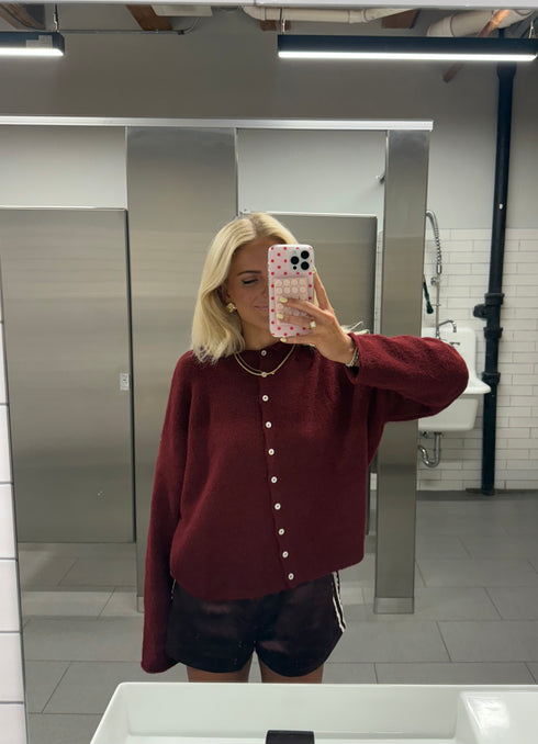 Coco Cutie Cardigan // Wine *PREORDER*